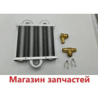 Комплект теплообменник первичный , штуцеры , клипсы подходит для Daewoo DGB51001 / HYDROSTA HSG