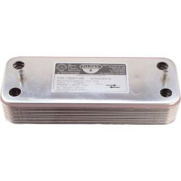 Теплообменник на воду Ariston Microgenus, Demrad,Protherm, Baxi 14 пластин 17B2071406 Теплообменник на воду Ariston Microgenus, Demrad,Protherm, Baxi 14 пластин 17B2071406