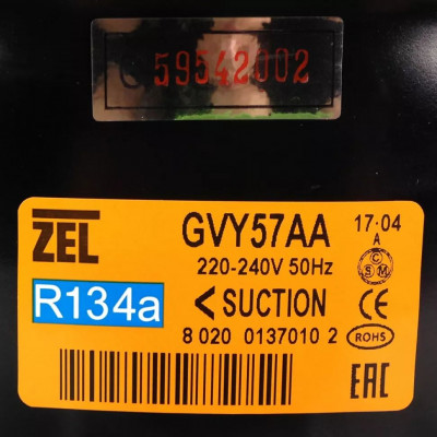 Компрессор ZEL (Zanussi Electrolux) GVY 57 AA (R-134, -23,3, 155 Вт) Компрессор ZEL (Zanussi Electrolux) GVY 57 AA (R-134, -23,3, 155 Вт)