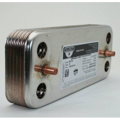Теплообменник ГВС Ariston (CLAS,GENUS,BS ) 65104333 17b1901244 12 пл ZILMET Теплообменник ГВС Ariston (CLAS,GENUS,BS ) 65104333 17b1901244 12 пл ZILMET