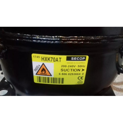 Компрессор R600 Secop HXK70AT (119Вт при -23.3°) Компрессор R600 Secop HXK70AT (119Вт при -23.3°)