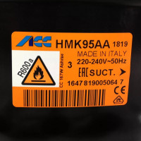 Компрессор HMK95AA (Вт при -23.3°) 167 Вт, R600 Италия Компрессор HMK95AA (Вт при -23.3°) 167 Вт, R600 Италия